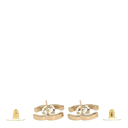 Chanel Metal Logo CC Turnlock Earrings Gold 3 of 5