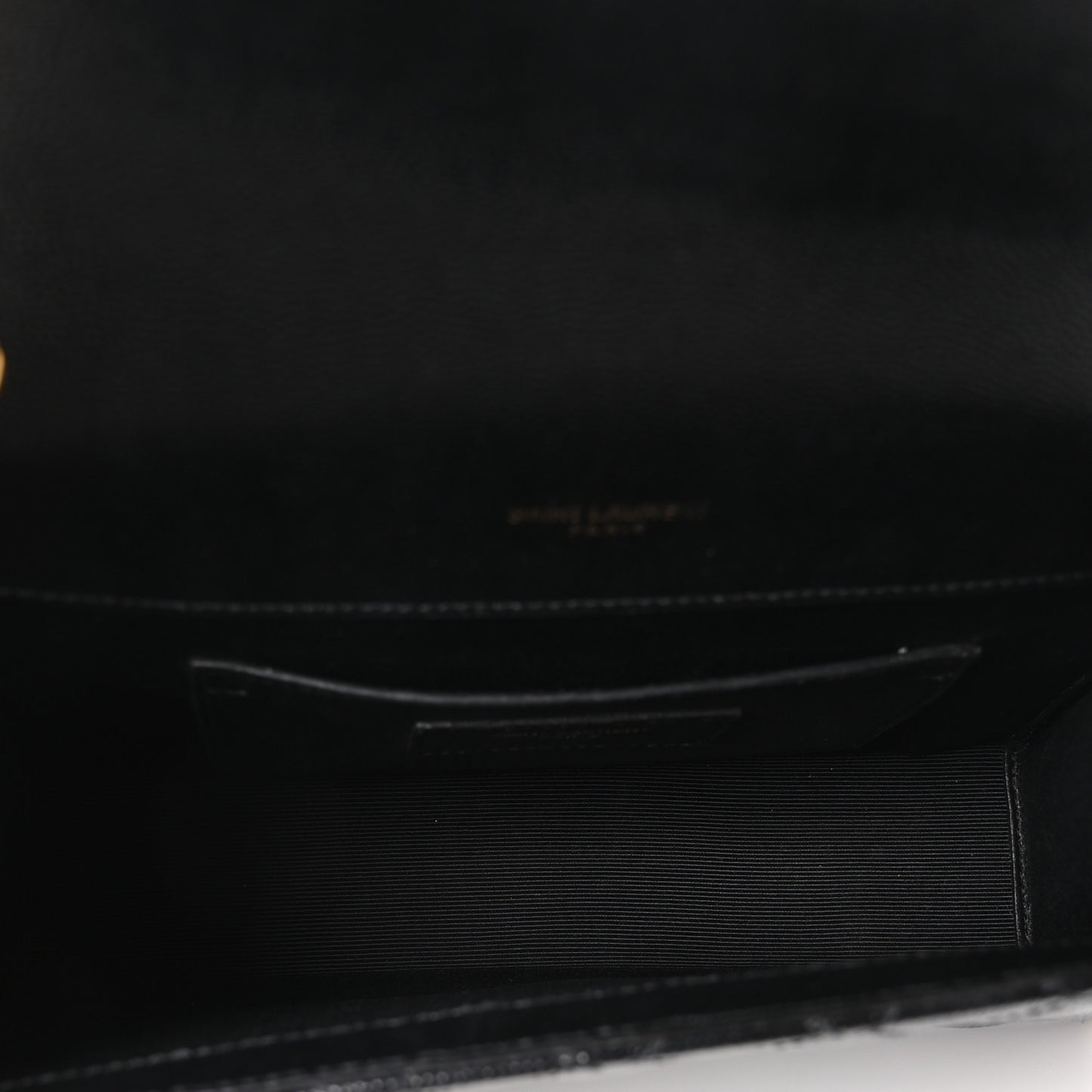 Grain De Poudre Textured Mixed Matelasse Triquilt Small Monogram Satchel Black