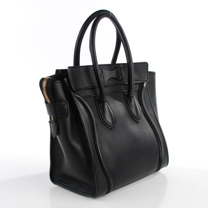 Celine Smooth Calfskin Micro Luggage Black 3 of 8