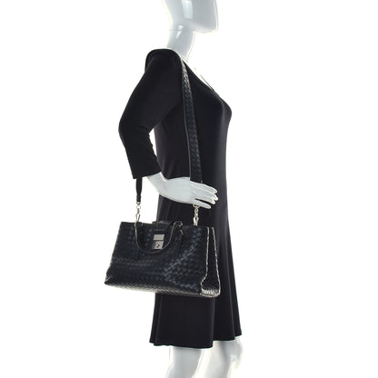 Bottega Veneta Nappa Intrecciato Small Roma Black 2 of 12