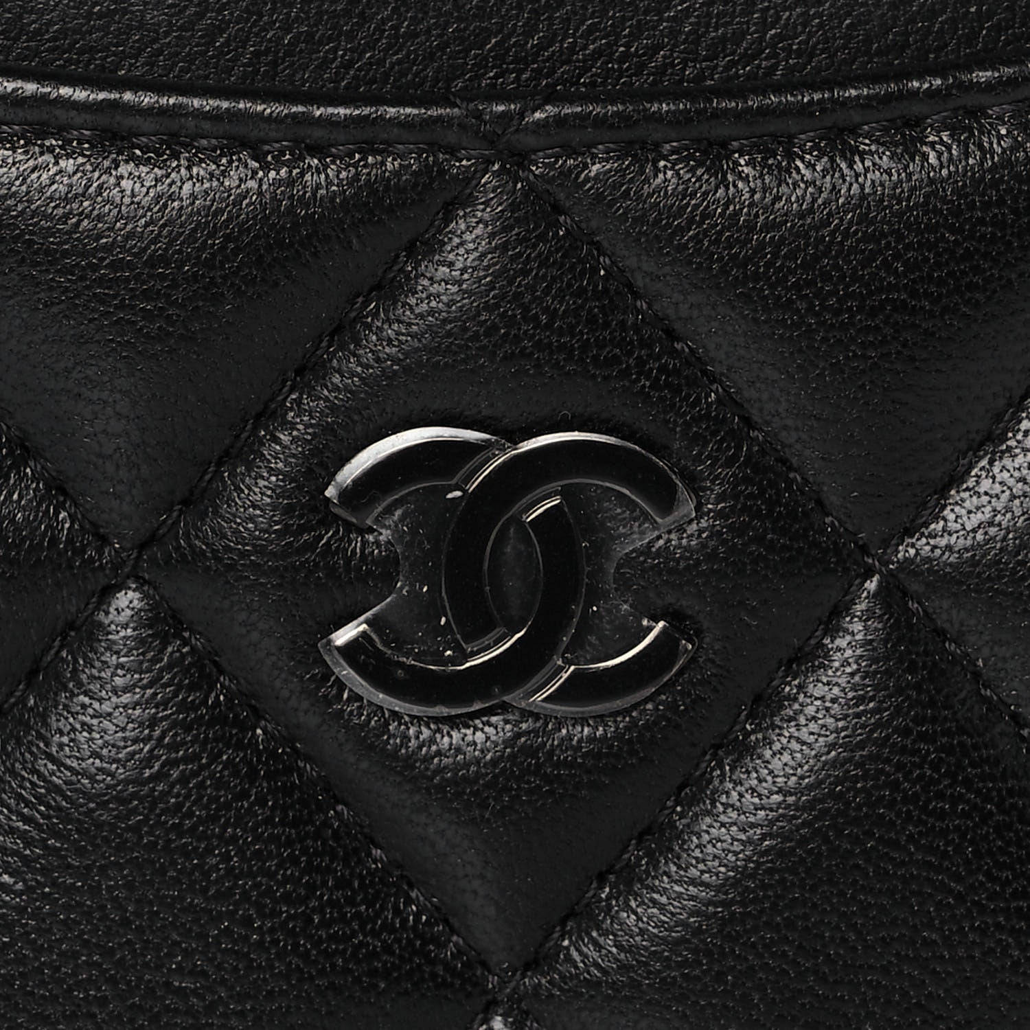 Chanel Lambskin Quilted Card Holder So Black 8 of 9