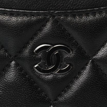 Chanel Lambskin Quilted Card Holder So Black 8 of 9