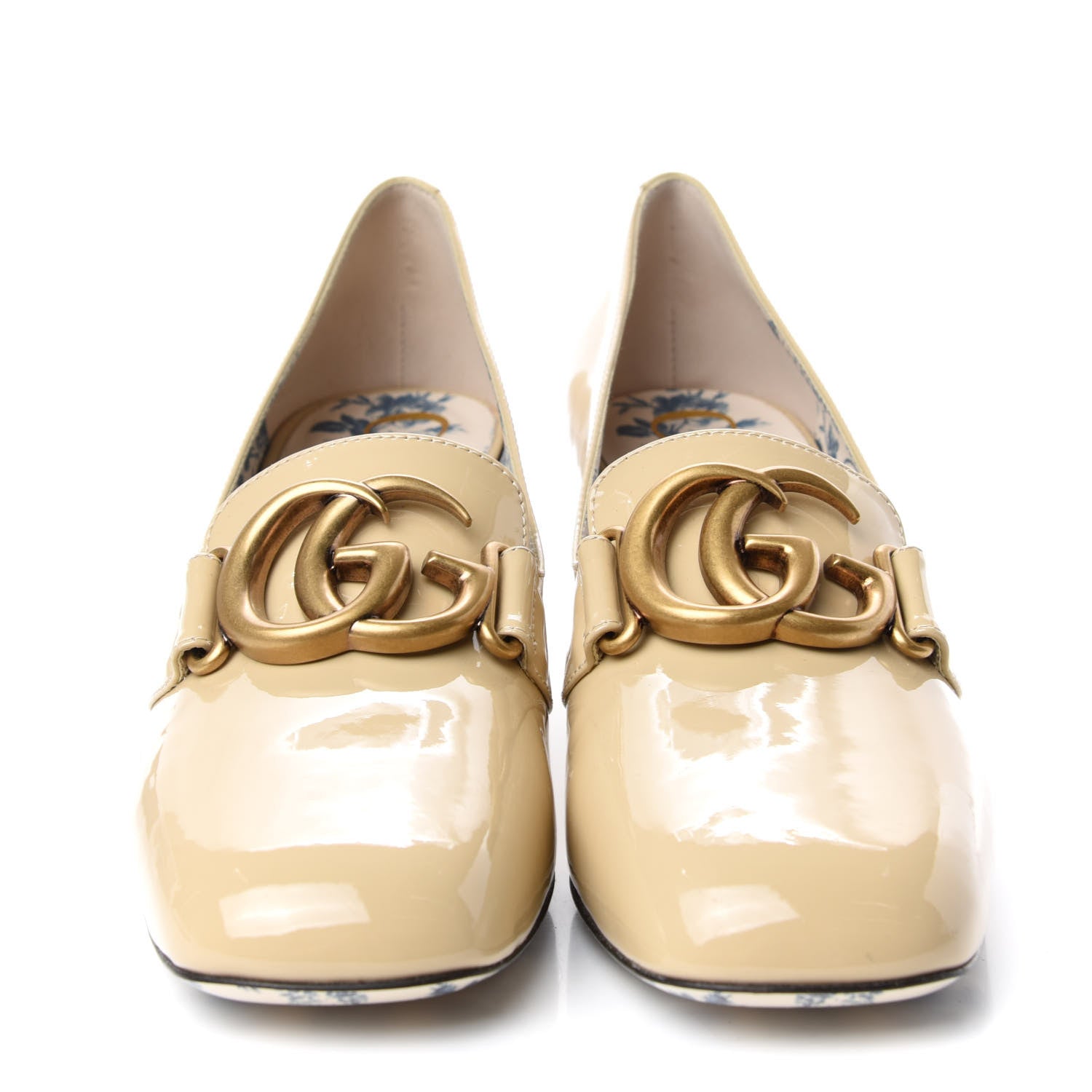 Gucci Vernice GG Victoire 55mm Loafer Pumps 39 Sand Storm 2 of 10
