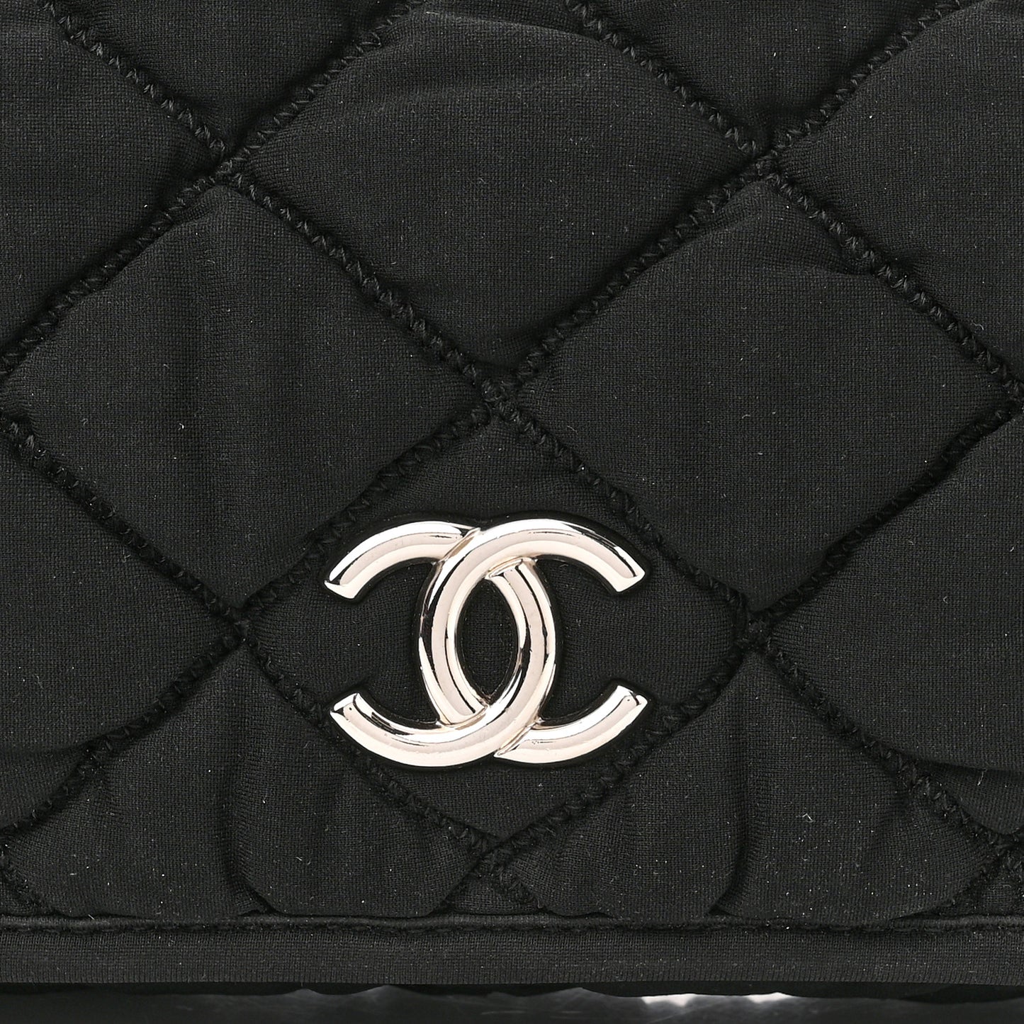 Jersey Bubble Quilt Flap Black