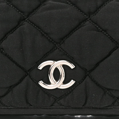 Chanel Jersey Bubble Quilt Flap Black 8 of 10