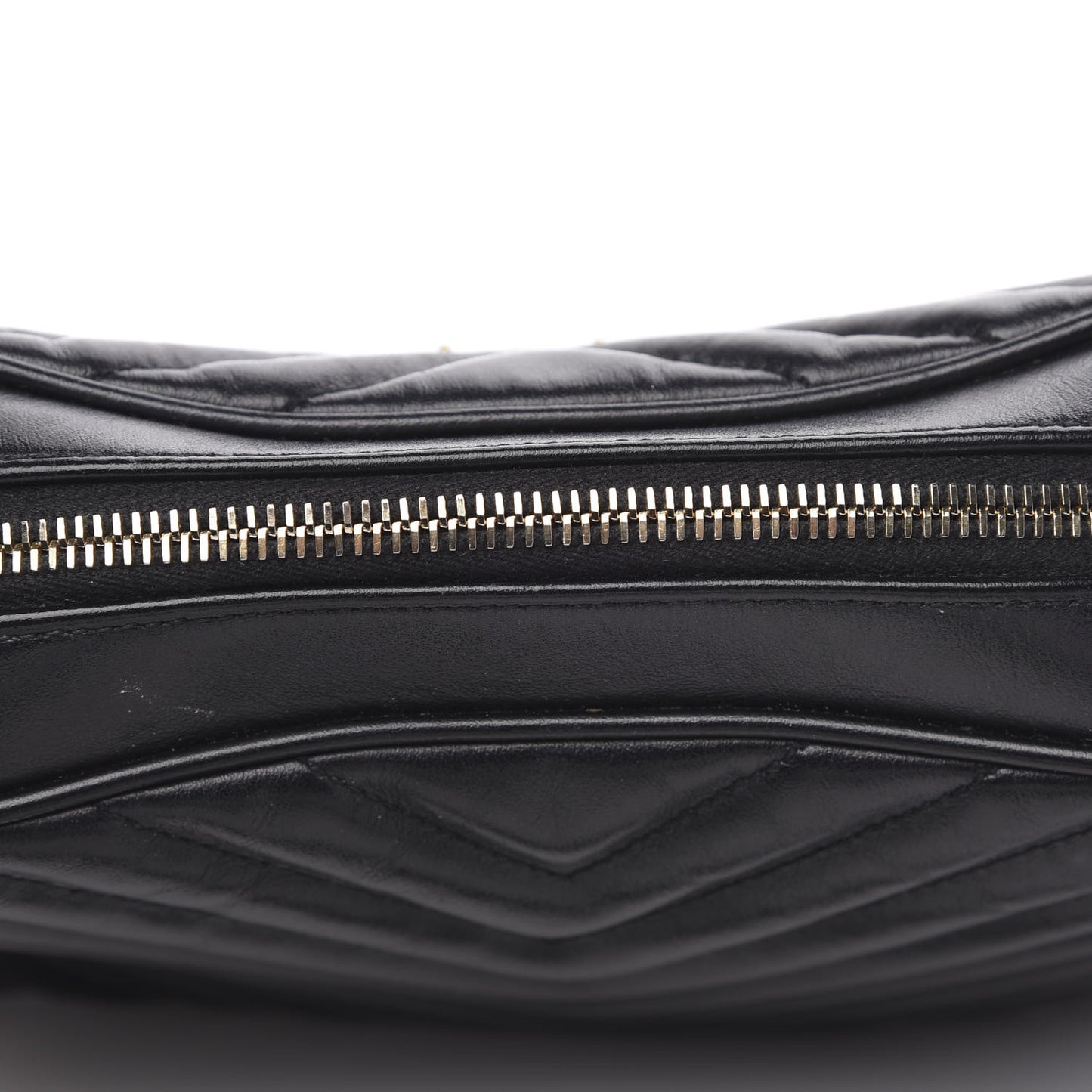 Calfskin Matelasse Monogram Lou Camera Bag Black