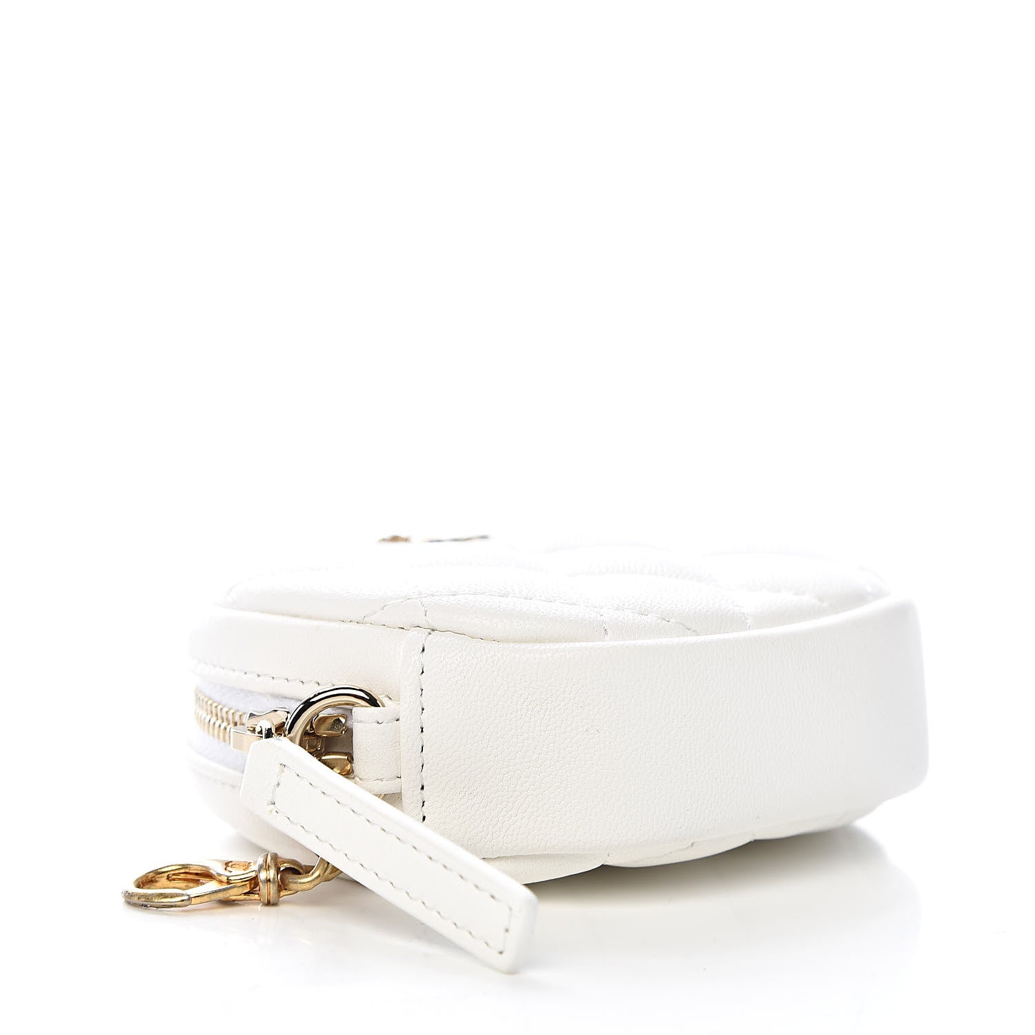 Chanel Lambskin Quilted Coin Purse White 4 of 7