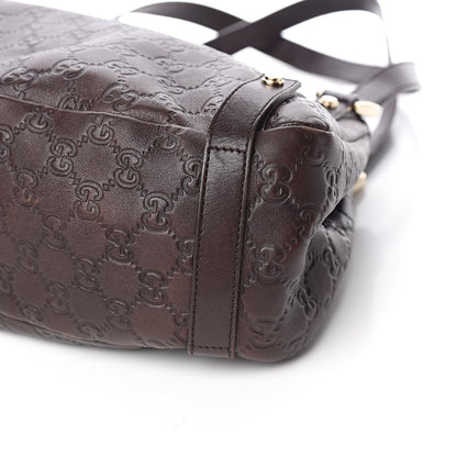 Gucci Guccissima Medium Abbey Shoulder Bag Chocolate 9 of 10
