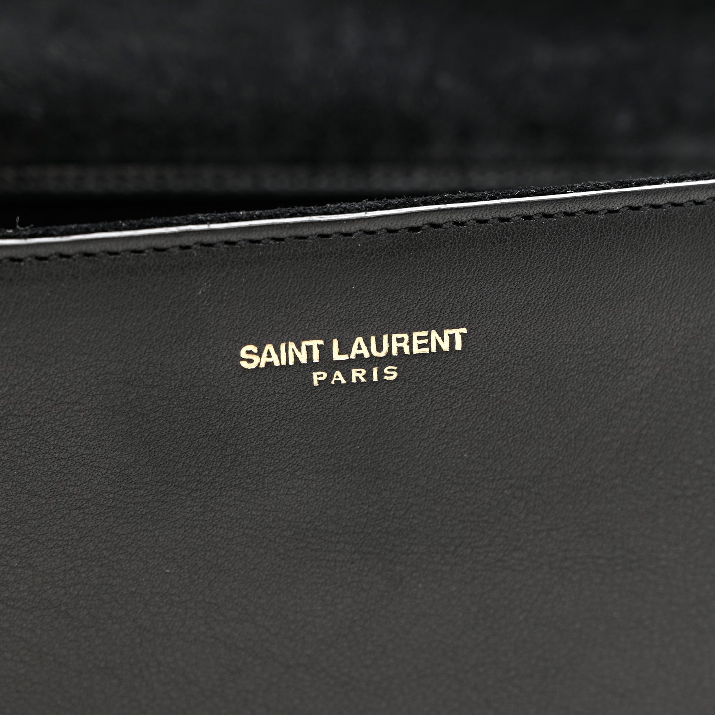 Calfskin Classic Y Ligne Clutch Black