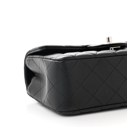 Chanel Lambskin Quilted Mini Rectangular Flap Black 8 of 9