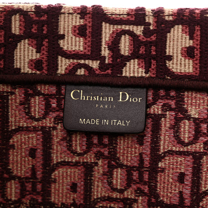 Christian Dior Oblique Medium Book Tote Burgundy Multicolor 6 of 13