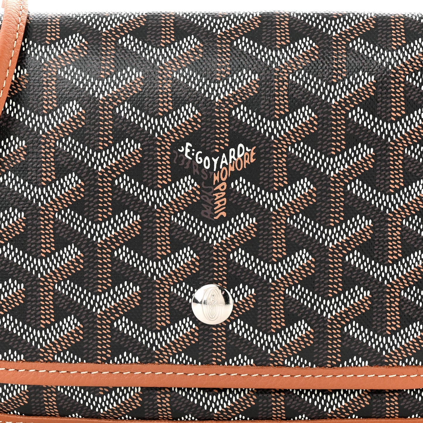 Goyardine Plumet Wallet Clutch Black Gold
