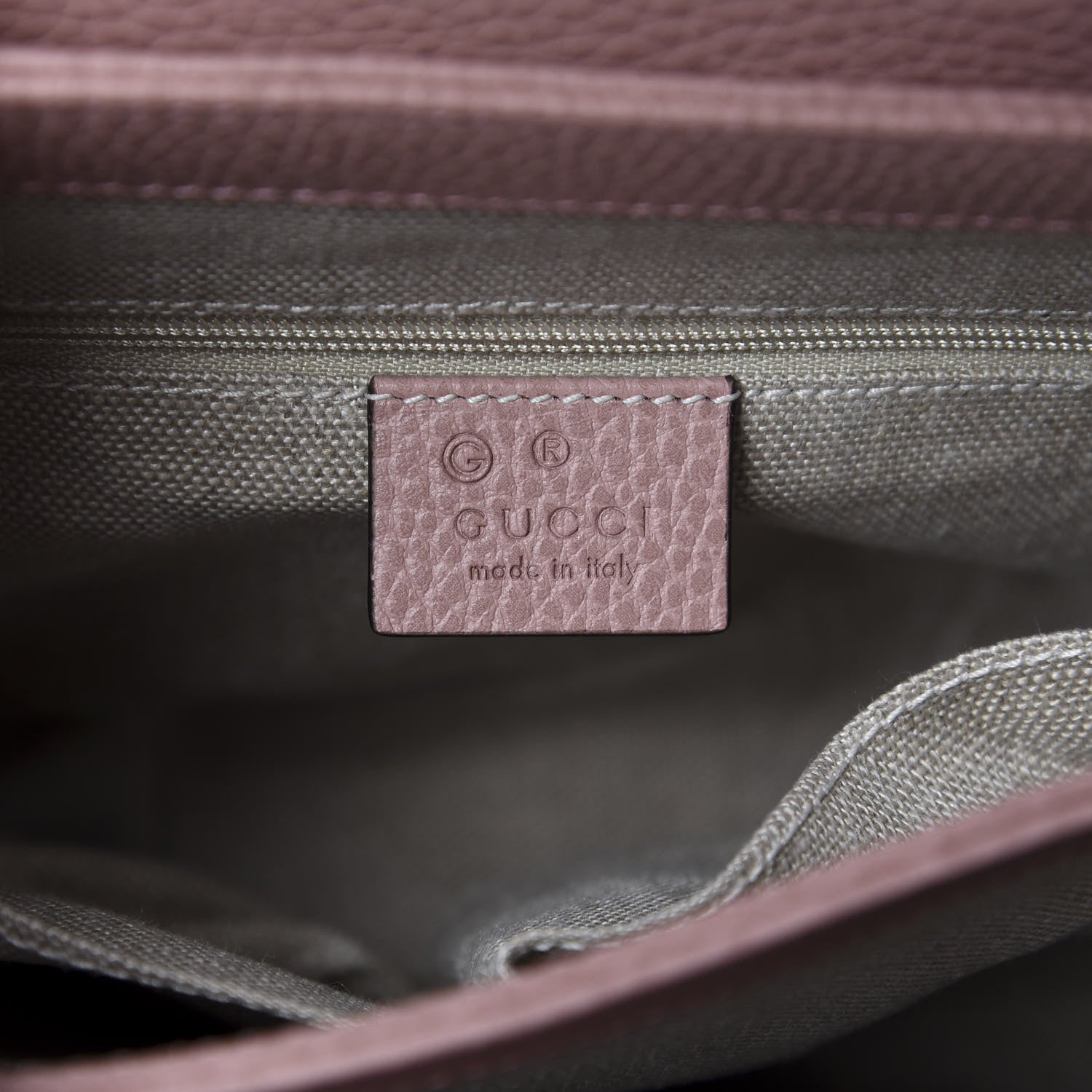 Gucci Dollar Calfskin Interlocking G Top Handle Shoulder Bag Soft Pink 8 of 10
