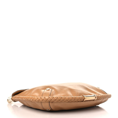 Gucci Calfskin Medium Britt Tassel Shoulder Bag Beige 4 of 9
