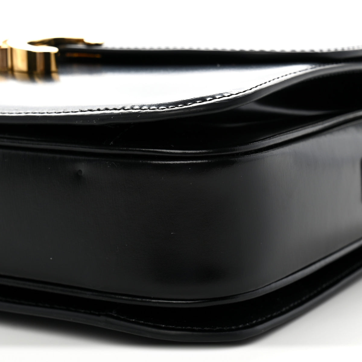 Shiny Calfskin Medium Triomphe Black