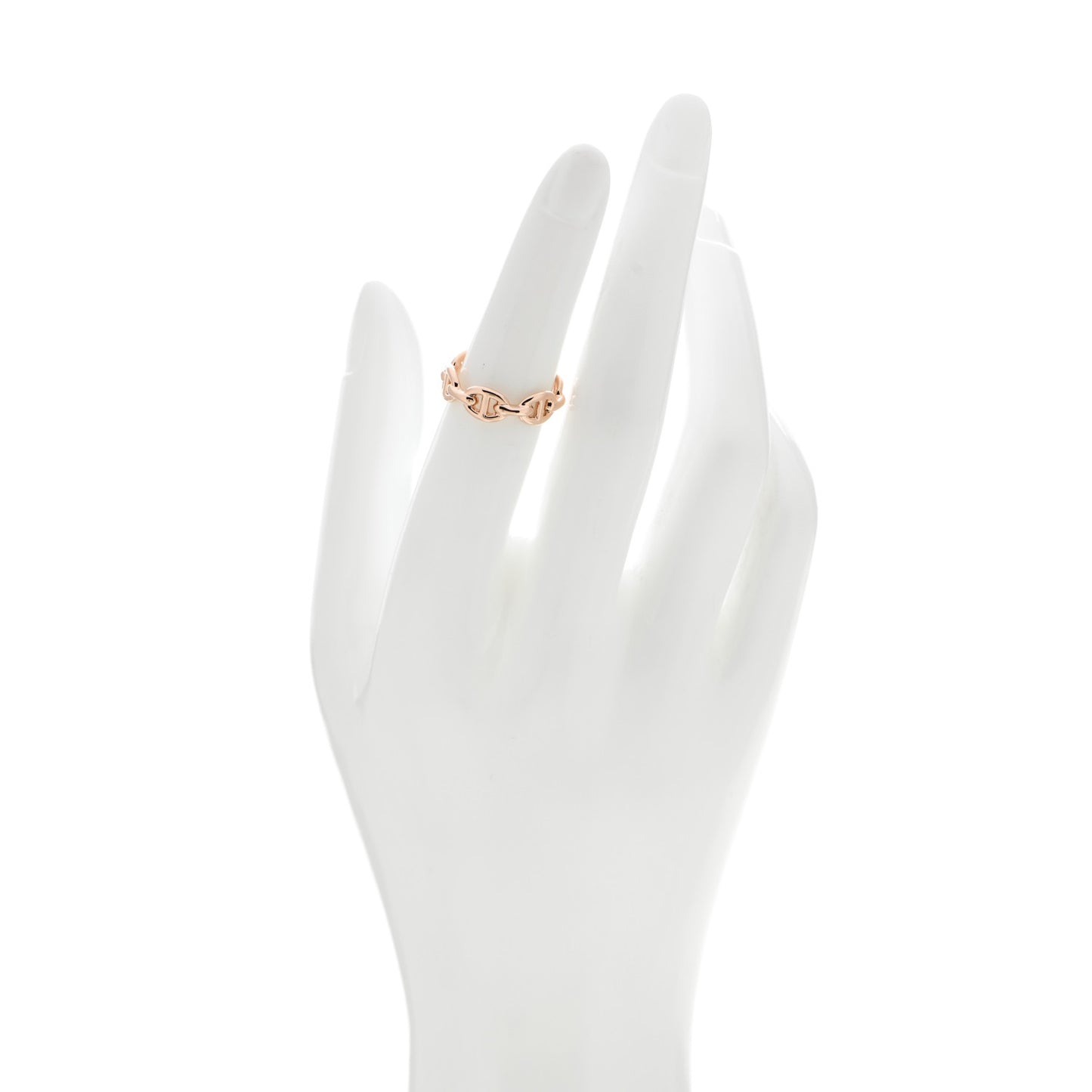 18K Rose Gold PM Chaine D'Ancre Enchainee Ring 51 5.75