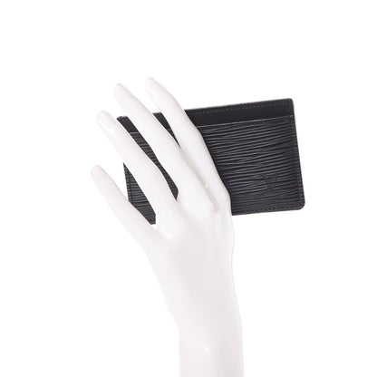 Louis Vuitton Epi Card Holder Black 2 of 6