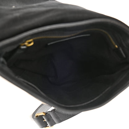 Burberry Canvas Mega Check Messenger Bag Black 5 of 9