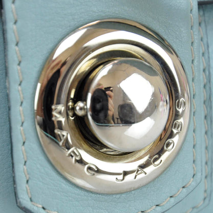 Marc Jacobs Leather Pushlock Satchel Blue 7 of 9