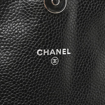 Chanel Caviar Half Moon Wallet On Chain WOC Black 6 of 12