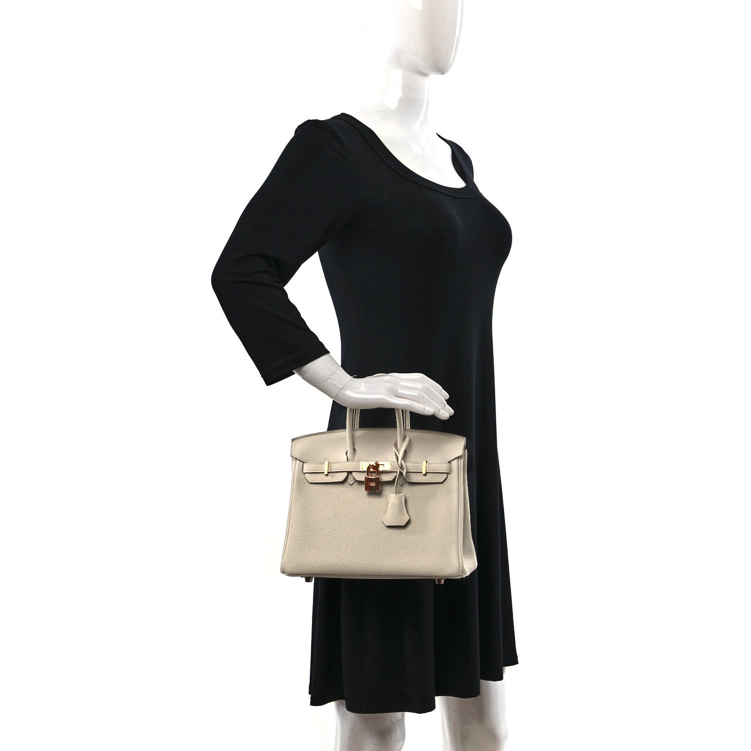 Hermes Togo Birkin 25 Craie 2 of 13