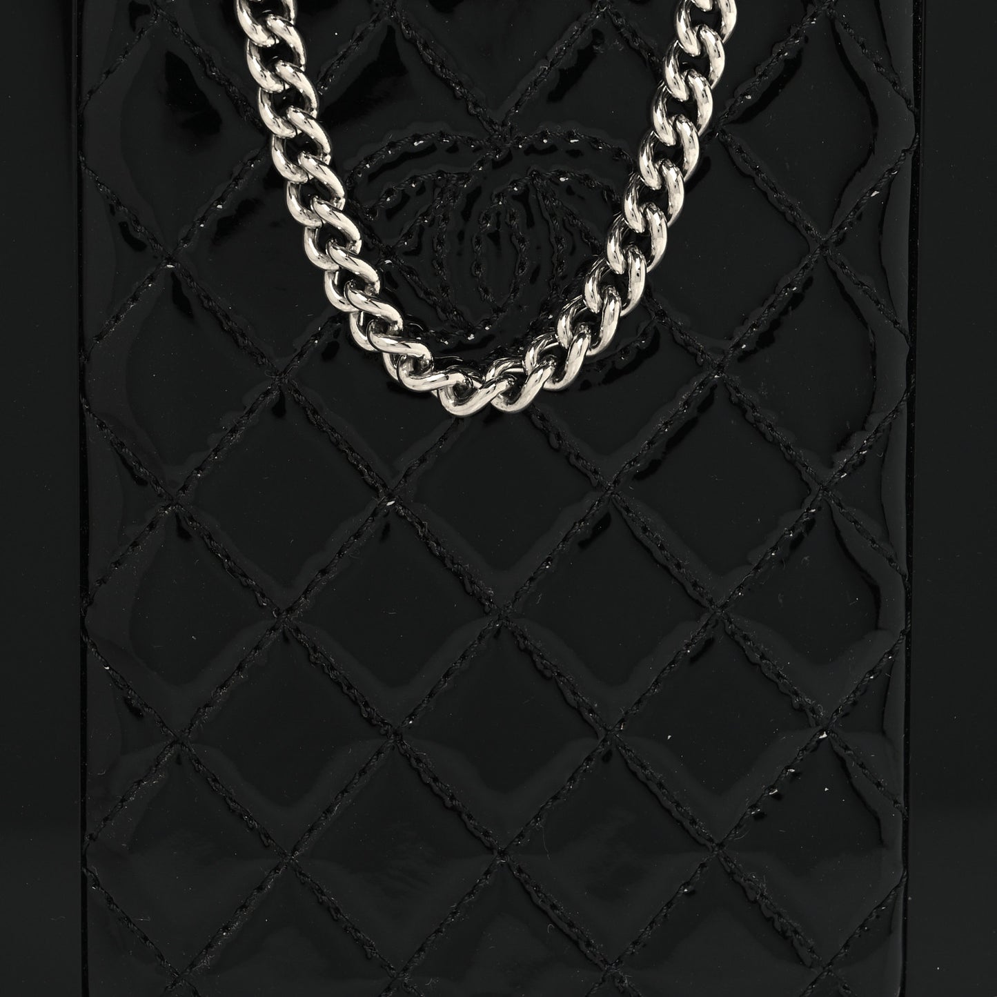Plexiglass Patent Evening In The Air Mini Trolley Minaudiere Clutch Black Gold