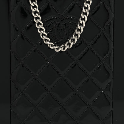 Chanel Plexiglass Patent Evening In The Air Mini Trolley Minaudiere Clutch Black Gold 9 of 13