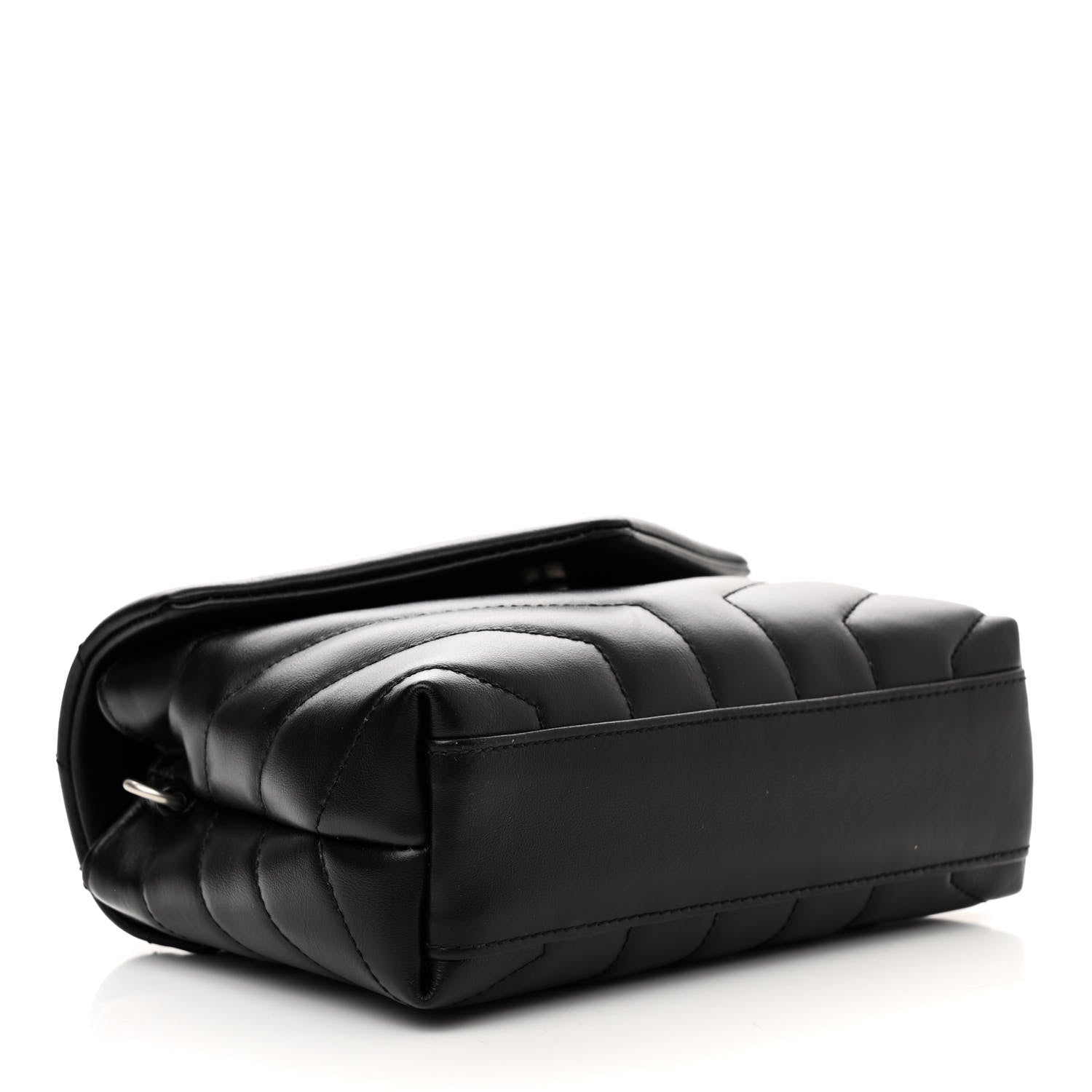 Saint Laurent Calfskin Y Quilted Monogram Toy Loulou Crossbody Bag Black 4 of 11