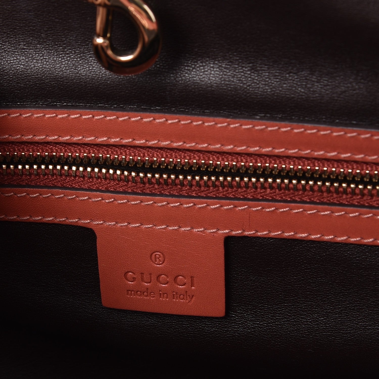 Gucci Python Medium Craft Tote Coral 8 of 9