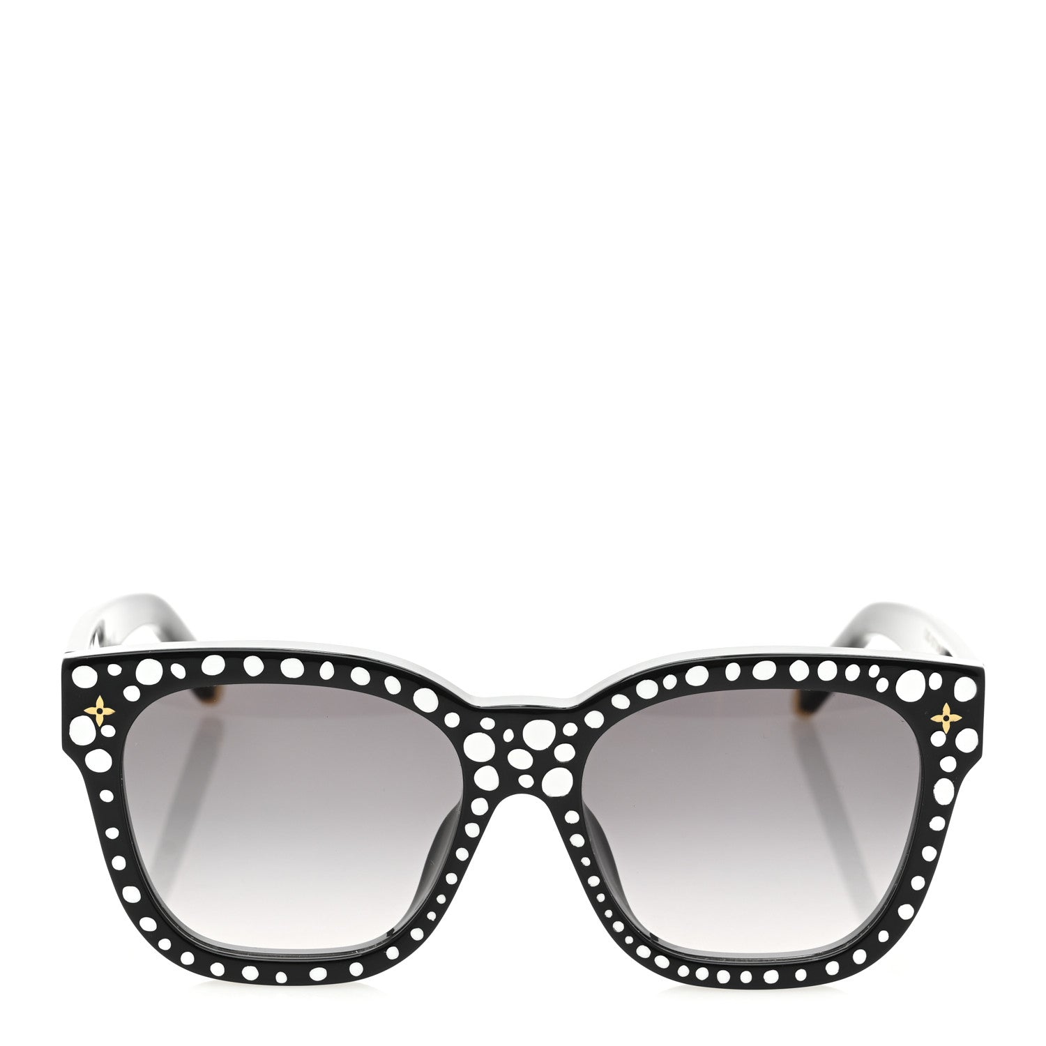 Louis Vuitton LV X YK Acetate Painted Dots Sunglasses Z1902W Black White 2 of 7