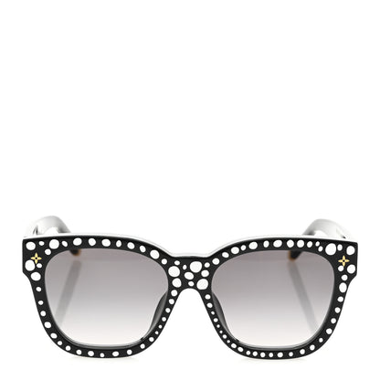 Louis Vuitton LV X YK Acetate Painted Dots Sunglasses Z1902W Black White 2 of 7