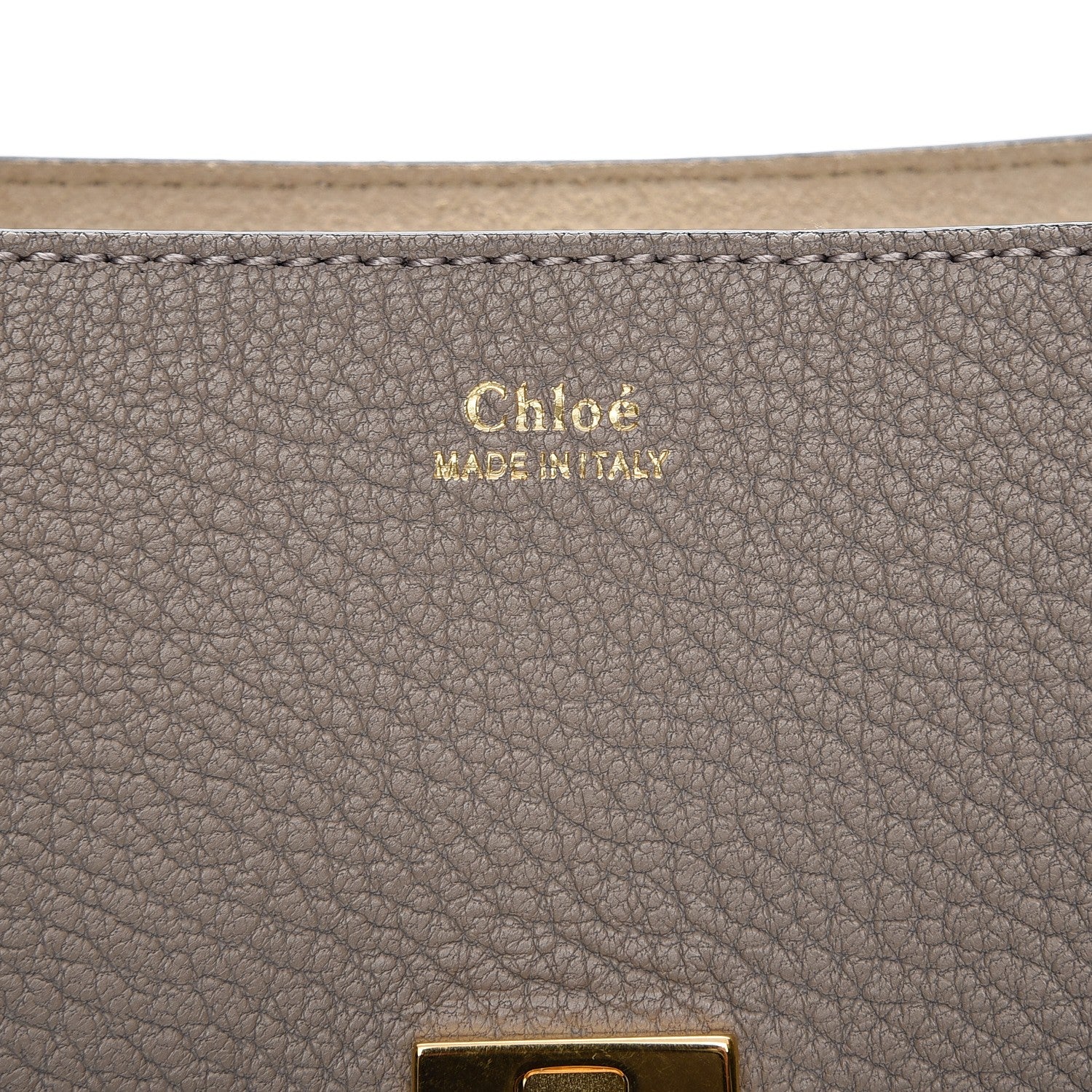 Chloe Grained Lambskin Mini Drew Shoulder Bag Motty Grey 6 of 6