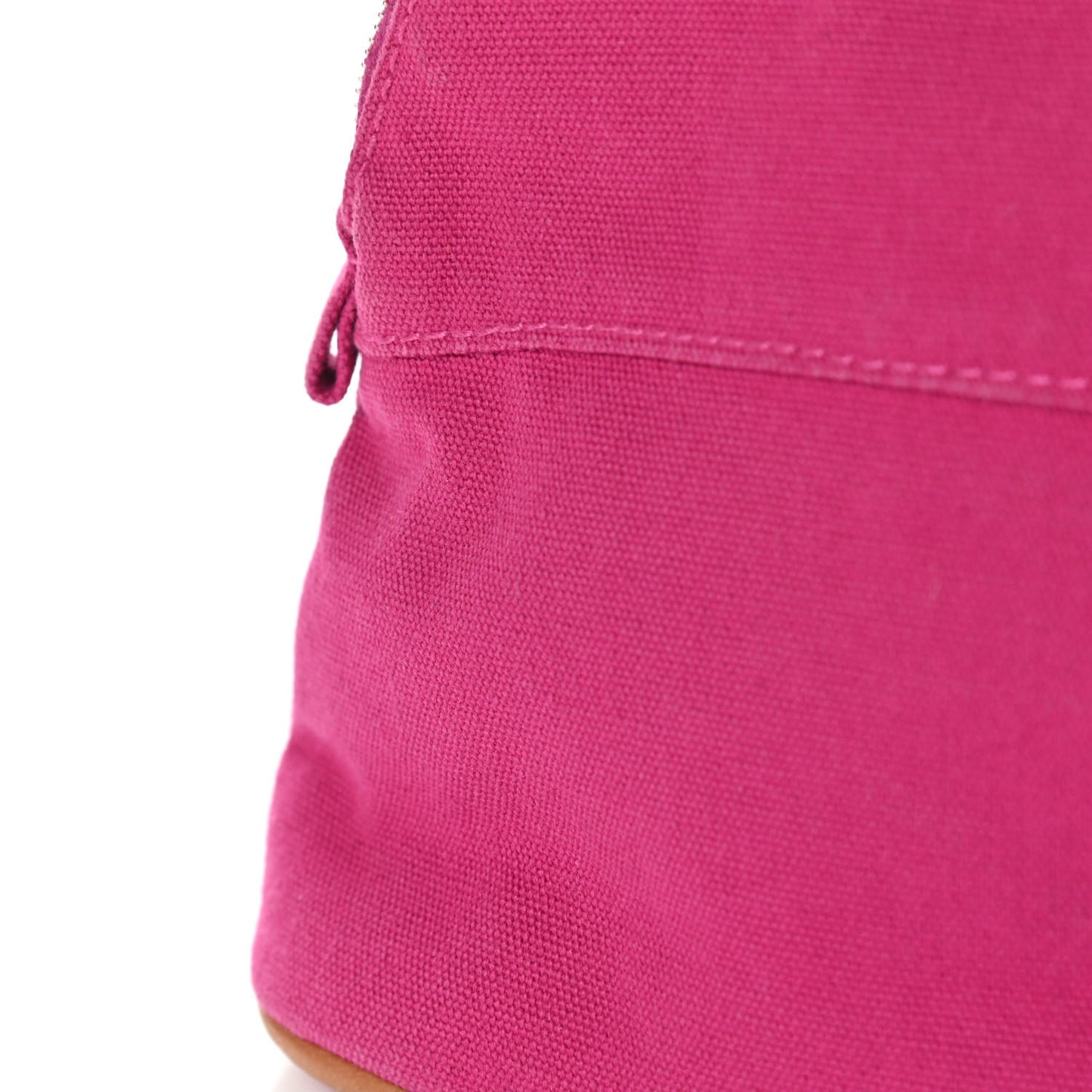 Cotton Canvas Mini Bolide Travel Cosmetic Pouch Hibiscus