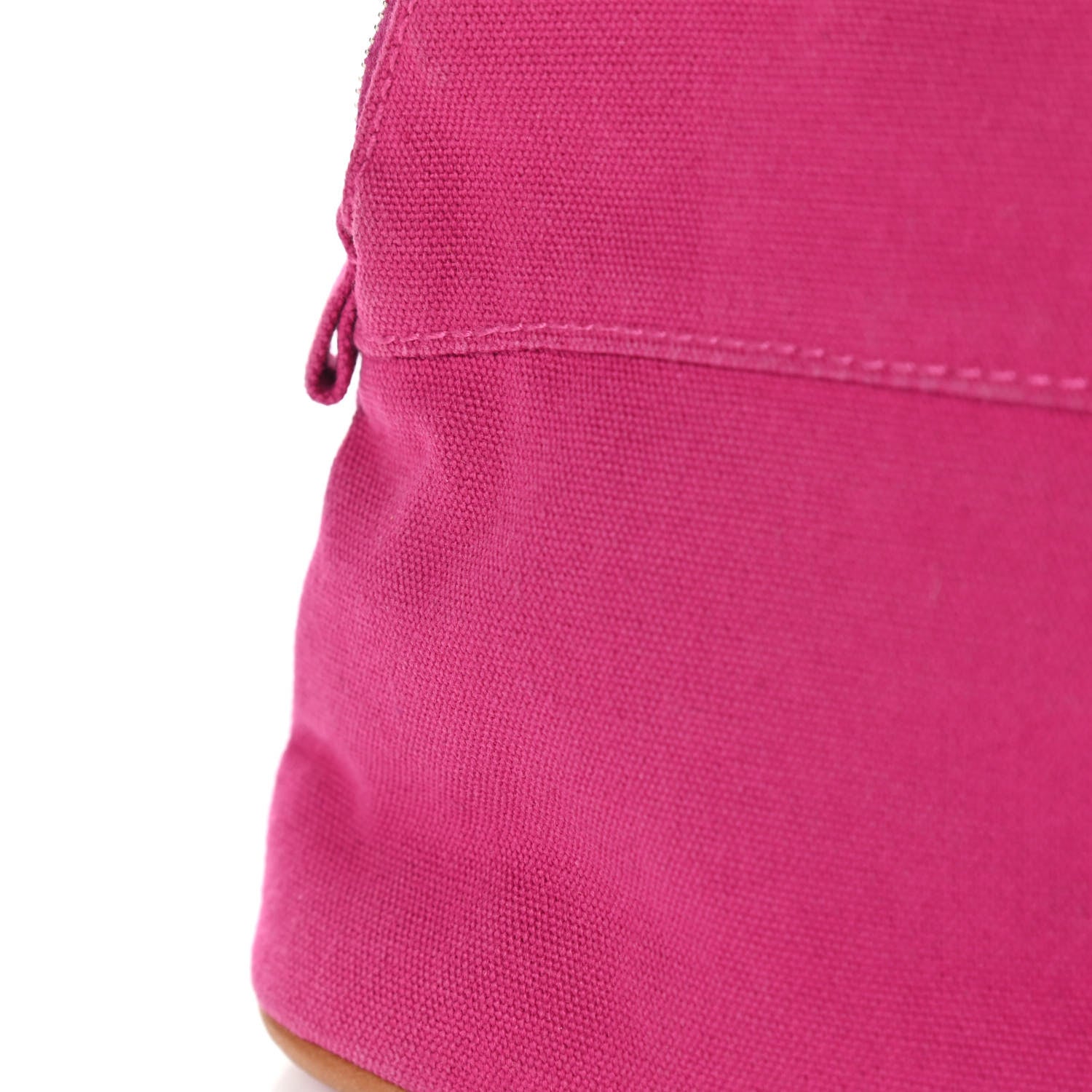 Hermes Cotton Canvas Mini Bolide Travel Cosmetic Pouch Hibiscus 10 of 10