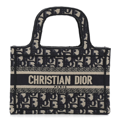Christian Dior Oblique Mini Book Tote Blue Multicolor 1 of 13