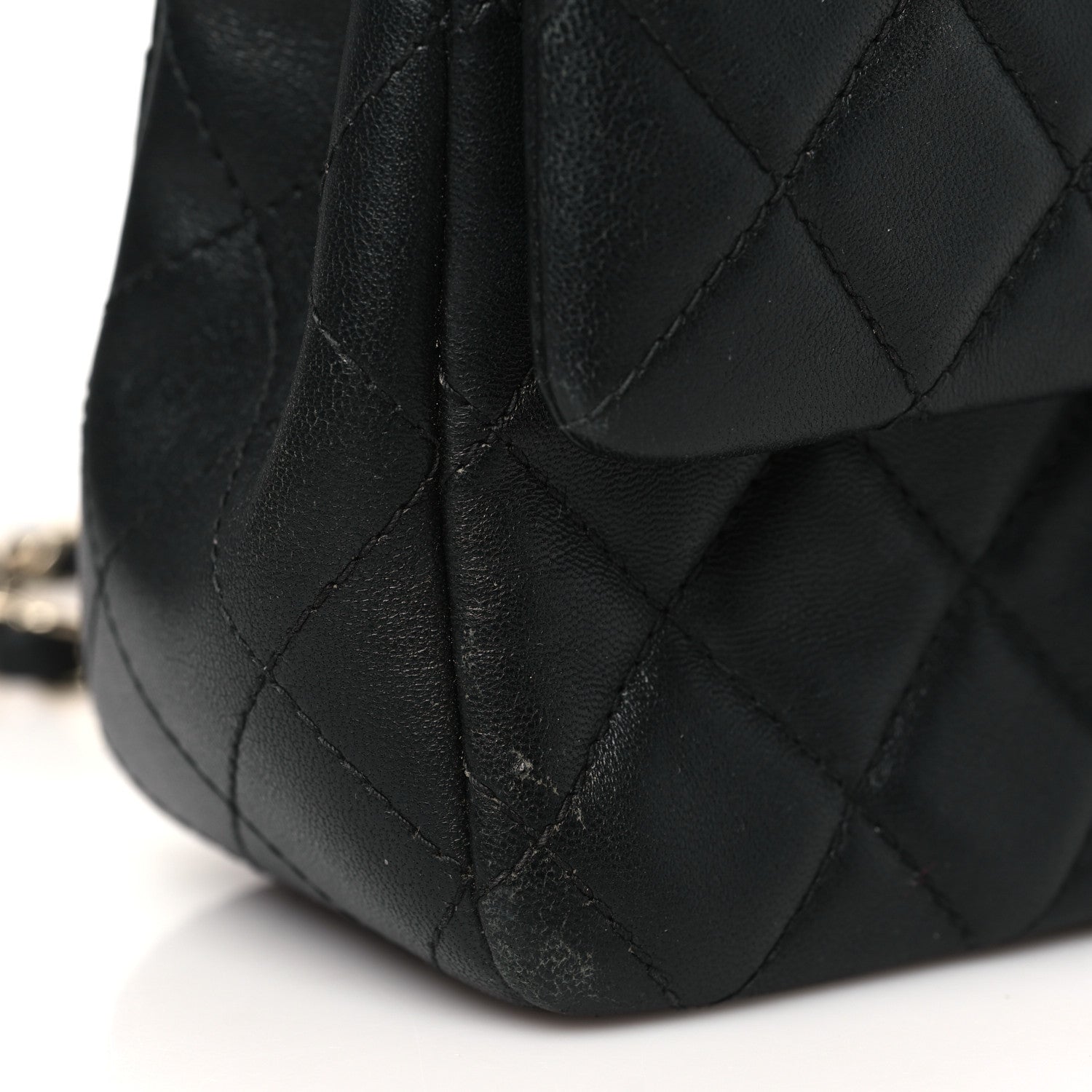 Chanel Lambskin Quilted Mini Rectangular Flap Black 13 of 13