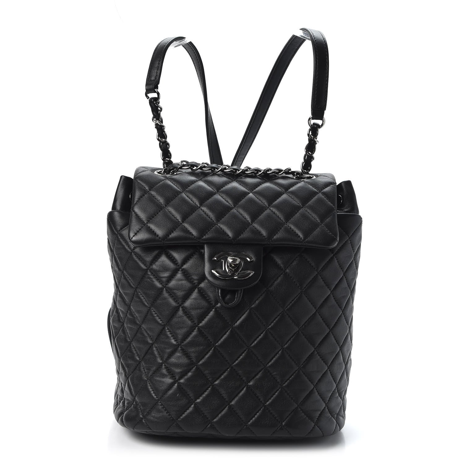 Chanel Lambskin Quilted Small Urban Spirit Backpack Black 1 of 9