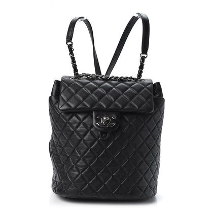 Chanel Lambskin Quilted Small Urban Spirit Backpack Black 1 of 9