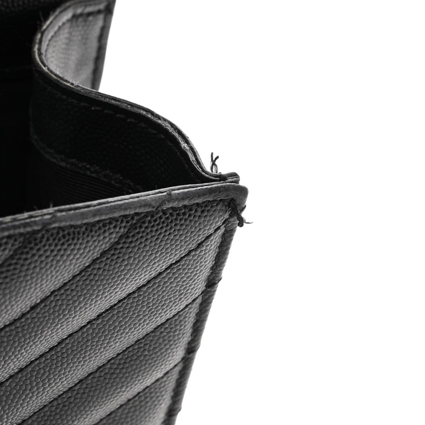 Grain De Poudre Matelasse Chevron Medium Monogram Satchel Black
