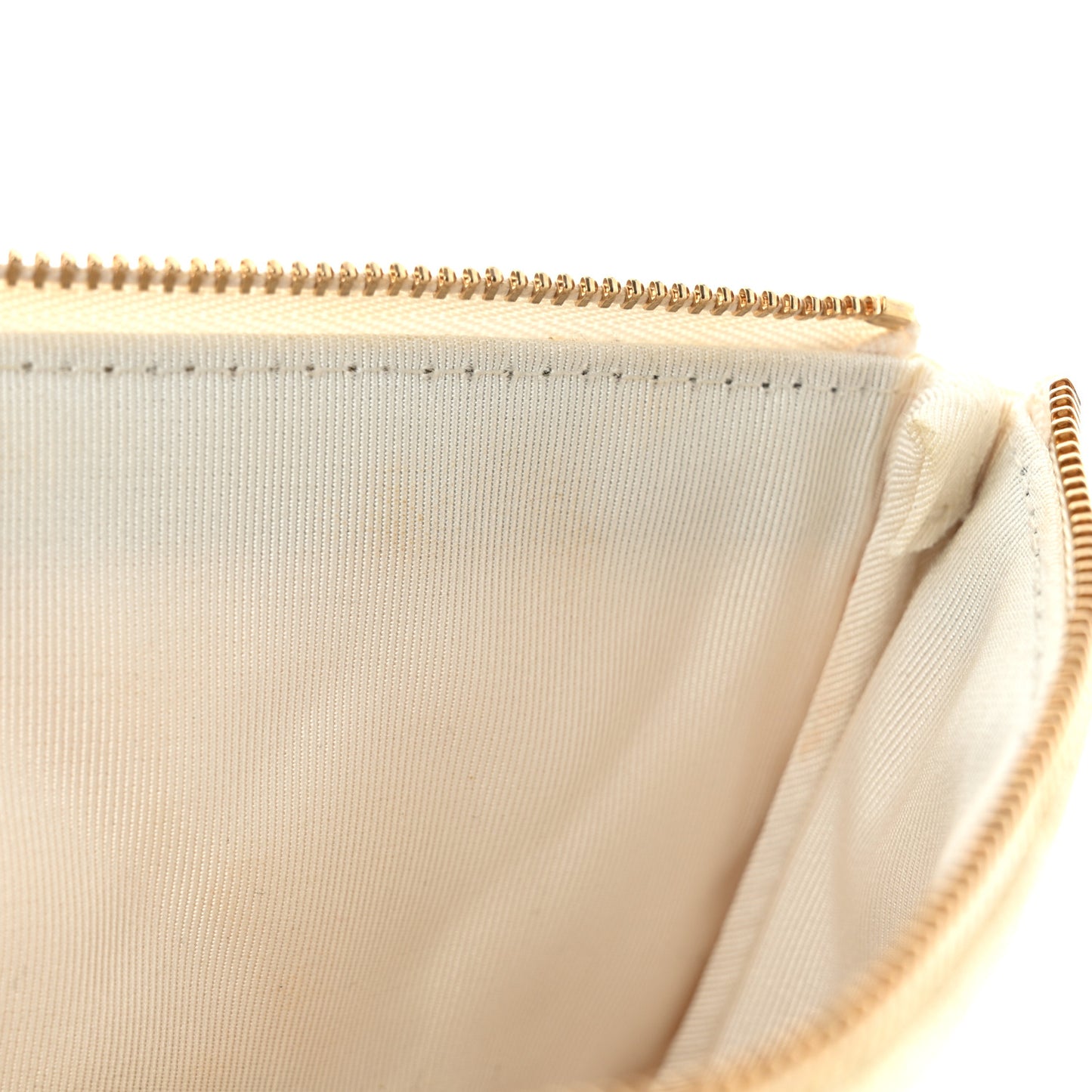 Iridescent Caviar Medium Night by the C Pouch Clutch White