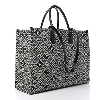 Louis Vuitton Jacquard Since 1854 Onthego GM Grey 3 of 9