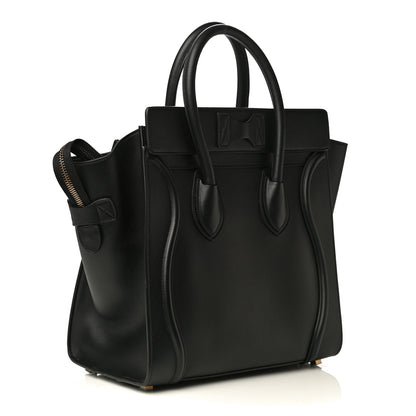 Celine Smooth Calfskin Mini Luggage Black 3 of 15