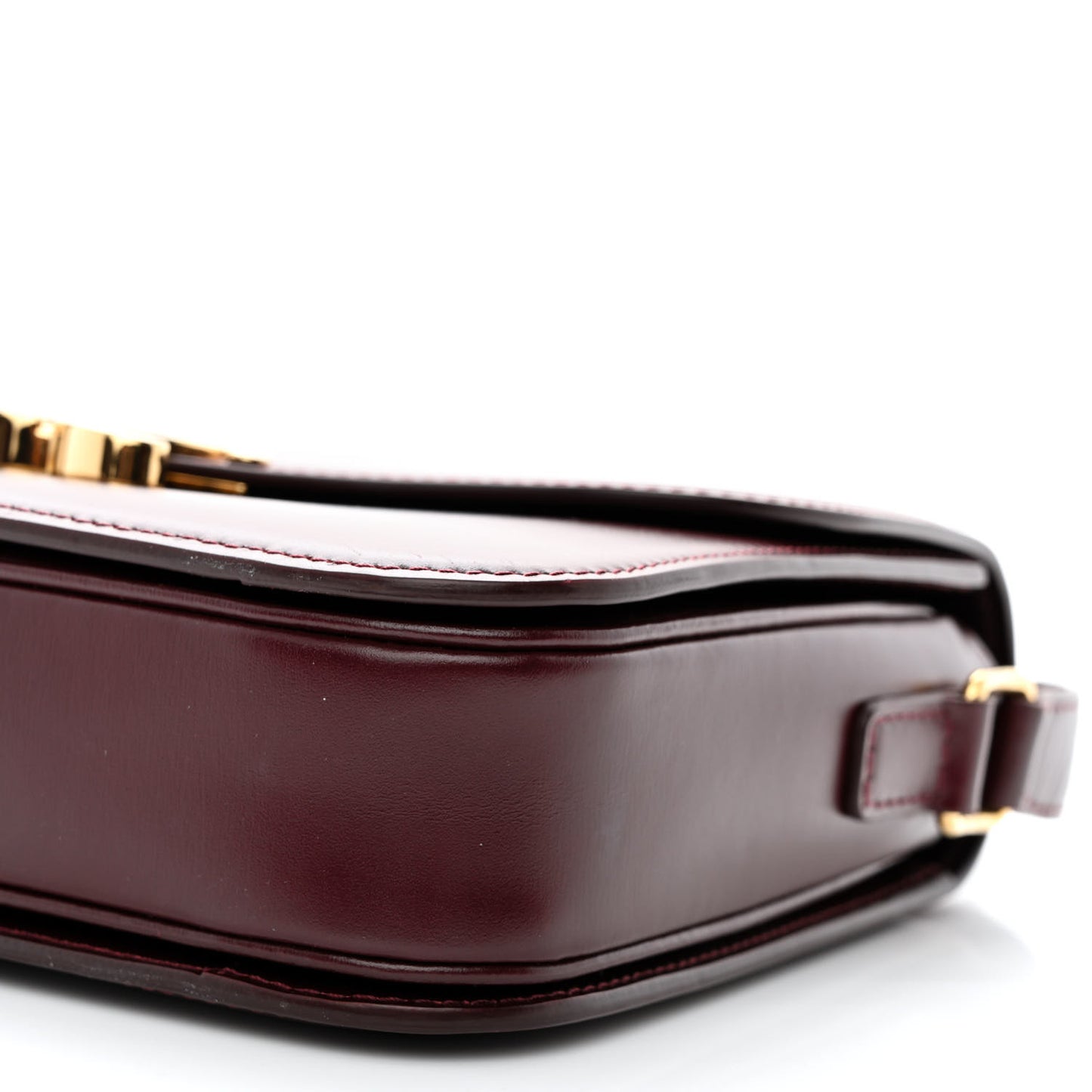 Shiny Calfskin Medium Triomphe Light Burgundy