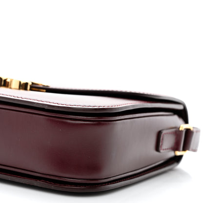 Celine Shiny Calfskin Medium Triomphe Light Burgundy 12 of 15