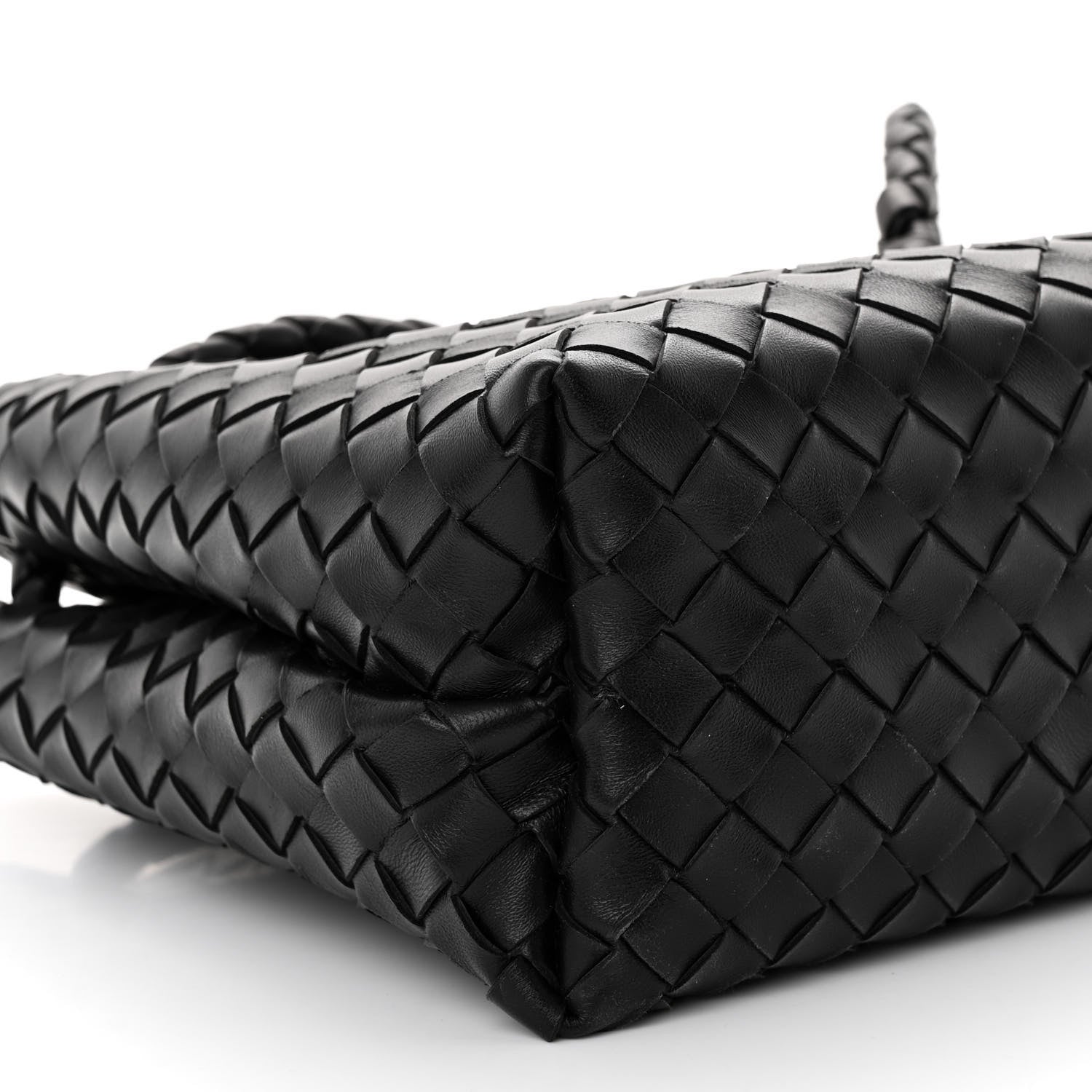 Bottega Veneta Nappa Intrecciato Medium Andiamo Shoulder Bag Black 8 of 9