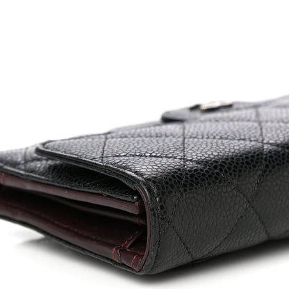 Chanel Caviar Quilted Long Flap Wallet Black 13 of 19