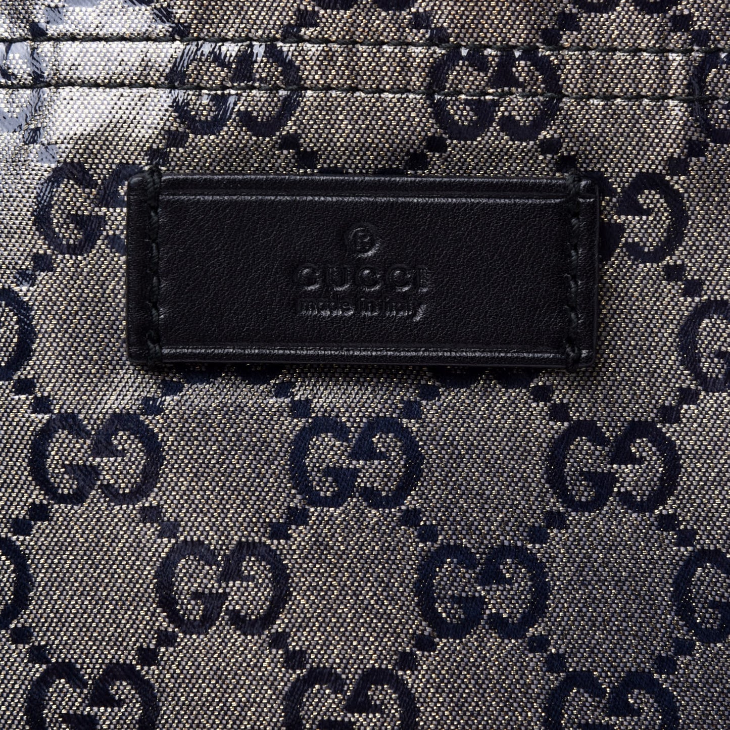 Crystal Monogram Medium Vertical Tote Black