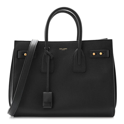 Saint Laurent Grained Calfskin Small Supple Sac De Jour Black 1 of 10