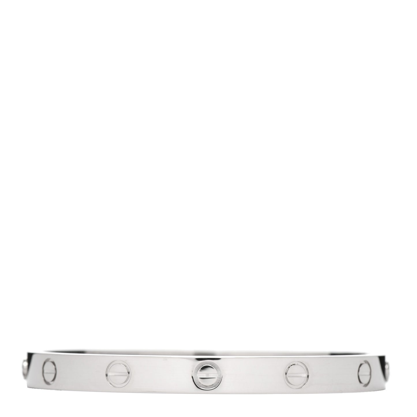 18K White Gold LOVE Bracelet 17