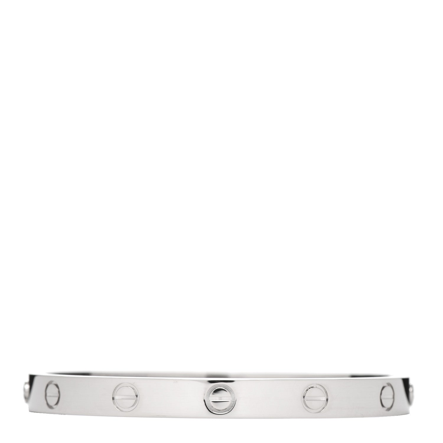 Cartier 18K White Gold LOVE Bracelet 17 1 of 7